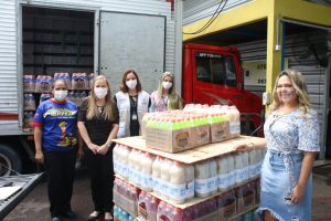 Imagem da notícia - Sejusc recebe 540 itens de limpeza que irão compor kits de higiene para idosos em vulnerabilidade