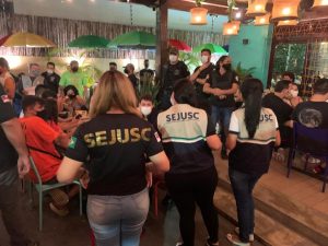 Imagem da notícia - Fiscalização em festas clandestinas conta com apoio da Sejusc na identificação de crianças e adolescentes