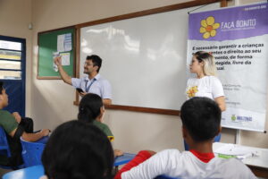 ‘Faça Bonito’: atividades da Sejusc alcança mais uma escola da rede pública estadual