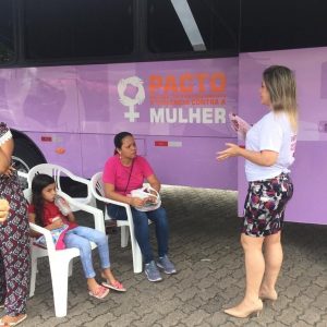 Imagem da notícia - Ônibus da Mulher oferece atendimento psicossocial e orientação sobre violência doméstica neste sábado