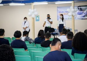 Imagem da notícia - Julho Branco: Sejusc conclui campanha de combate ao uso de drogas com palestras em escola
