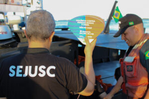 Imagem da notícia - ‘Chapa Quente’: Sejusc atua em operação fluvial da Marinha do Brasil