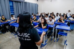 Imagem da notícia - ‘Operação Shamar’: Sejusc realiza atividade educacional em escola da zona leste de Manaus