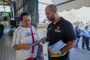 Imagem da notícia - ‘Coração Azul’: centro de Manaus recebe ação de sensibilização contra tráfico de pessoas