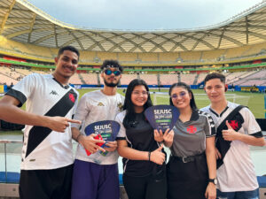 Imagem da notícia - Sejusc realiza ação preventiva para crianças e adolescentes e inclusão de PcD no jogo entre Vasco e Audax