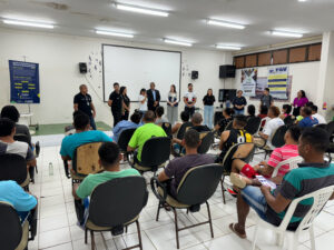Imagem da notícia - Junho Branco: Sejusc promove ação de conscientização no Centro de Reabilitação Ismael Abdel Aziz