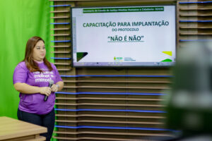 Imagem da notícia - Agosto Lilás: Sejusc capacita rede de apoio às mulheres com transmissão on-line para todo o Amazonas