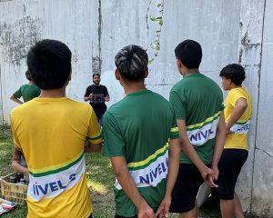 Imagem da notícia - Socioeducandos da Unidade de Internação Provisória participam de oficina de grafite