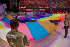 Imagem da notícia - Festival de Parintins 2025: Sejusc fortalece a conscientização de direitos humanos e combate a violências