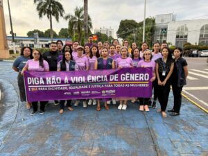 Imagem da notícia - ‘Agosto Lilás’: Sejusc realiza ações de conscientização nos semáforos de Manaus