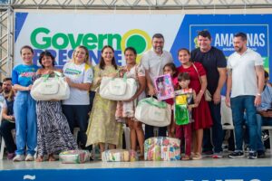Imagem da notícia - Governo do Amazonas beneficia mais de 18 mil famílias com kits bebê e cestas de alimentos entregues pela Sejusc