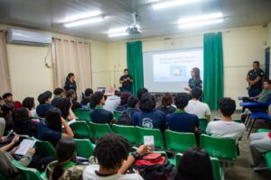 Imagem da notícia - Sejusc realiza ação itinerante como preparação para os 21 Dias de Ativismo pelo Fim da Violência contra a Mulher