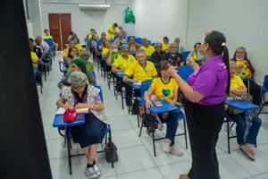Junho Violeta: Sejusc leva debate sobre projeto ‘Um Convívio Sem Violência’ a FUnATI