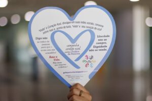 Coração azul: Sejusc alerta para nova modalidade de tráfico humano e adere campanha mundi…